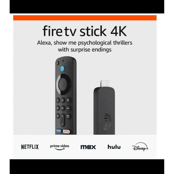 Fire TV Stick 4K + Alexa Voice Remote | Streaming Media Player Firestick NEW - Picture 1 of 4